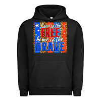 Pigment Black land of the free th of july brushstroke Urban Hoodie - Jasminsmagicworld