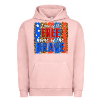 Pigment Salmon land of the free th of july brushstroke Urban Hoodie - Jasminsmagicworld