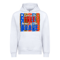White land of the free th of july brushstroke Urban Hoodie - Jasminsmagicworld