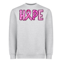 Heather Grey Western Hope Breast Cancer Heavyweight Sweatshirt - RanaPortraitStore