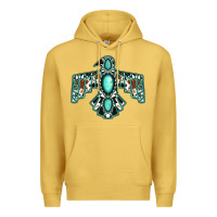 Antique Gold cowhide turquoise thunderbird Premium Hoodie - Jasminsmagicworld