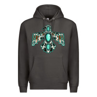 Smoke cowhide turquoise thunderbird Premium Hoodie - Jasminsmagicworld
