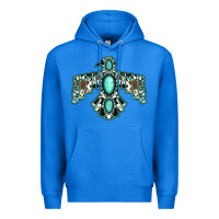 True Royal cowhide turquoise thunderbird Premium Hoodie - Jasminsmagicworld
