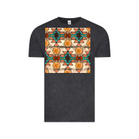 Vintage Black native american aztec seamless pattern 1 Vintage Tee - BundleAndBundleShop