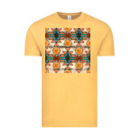 Vintage Mustard native american aztec seamless pattern 1 Vintage Tee - BundleAndBundleShop