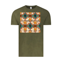 Vintage Olive native american aztec seamless pattern 1 Vintage Tee - BundleAndBundleShop