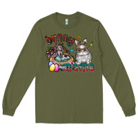 Army Green Bunny mama Long Sleeve Tee - CowhideDigitalArt