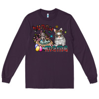 Plum Bunny mama Long Sleeve Tee - CowhideDigitalArt