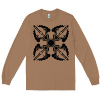 Toasted Coconut trippy psychedelic rave sacred geometry Long Sleeve Tee - DesigneFamous