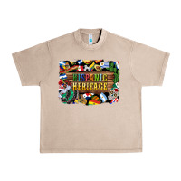 French Oak hispanic heritage flags Urban Heavy Tee - BundleAndBundleShop