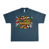 Midnight Navy hispanic heritage flags Urban Heavy Tee - BundleAndBundleShop