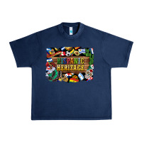 Navy hispanic heritage flags Urban Heavy Tee - BundleAndBundleShop