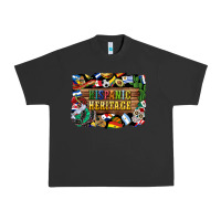 Pigment Black hispanic heritage flags Urban Heavy Tee - BundleAndBundleShop