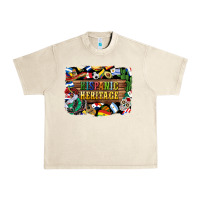 Sandshell hispanic heritage flags Urban Heavy Tee - BundleAndBundleShop