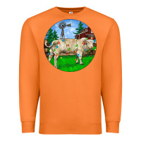 Carrot Christmas Charolais Bull And Barnyard Premium Sweatshirt - RanaPortraitStore
