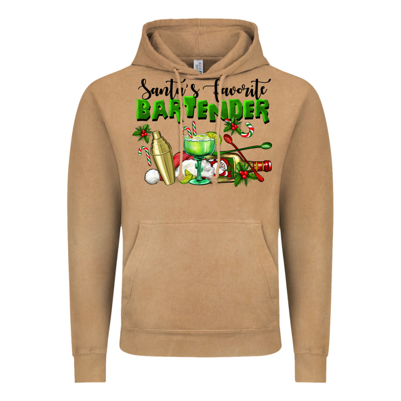 Santa's Favorite Bartender Vintage Hoodie by LillyAllenDesigns | Teevron