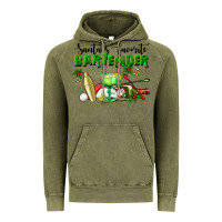 Vintage Olive Santa's Favorite Bartender Vintage Hoodie - LillyAllenDesigns
