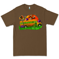 Cacao Halloween School Bus Premium Tee - FaDigitalArtStudio