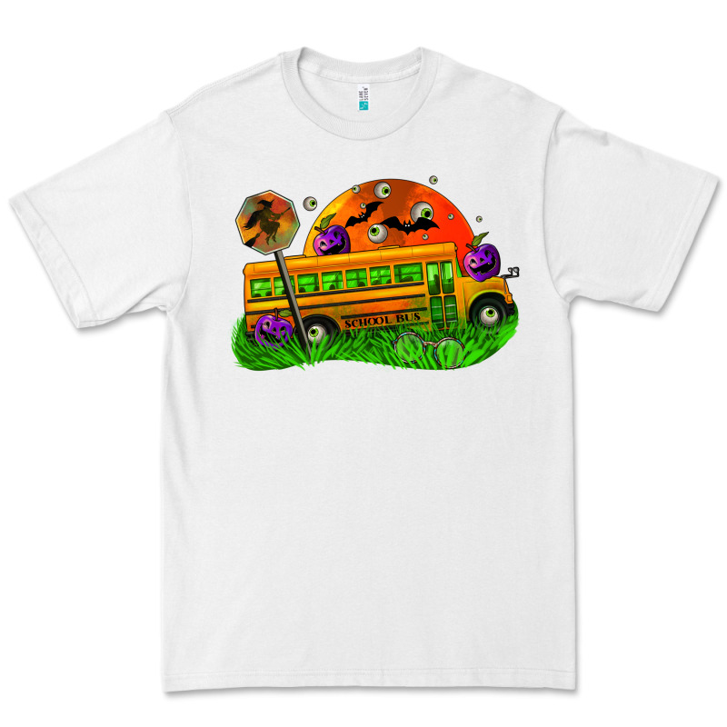 Halloween School Bus Premium Tee by FaDigitalArtStudio | Teevron