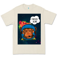 Bone Forever Alone, Monkey, Space, Monkey At Space, Premium Tee - Bettercallsaul
