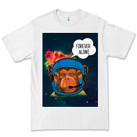 White Forever Alone, Monkey, Space, Monkey At Space, Premium Tee - Bettercallsaul