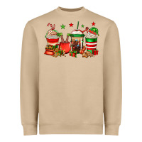 Mushroom Christmas elfs coffee Heavyweight Sweatshirt - Jasminsmagicworld