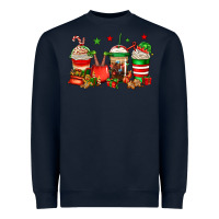Navy Christmas elfs coffee Heavyweight Sweatshirt - Jasminsmagicworld