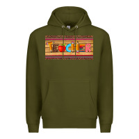 Army Green teacher pen apple license plate template Premium Hoodie - Artiststas