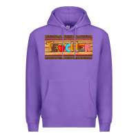 Purple teacher pen apple license plate template Premium Hoodie - Artiststas