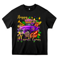 Black happy mardi gras truck olivia Heavy Core Tee - OliviaCreatesArt