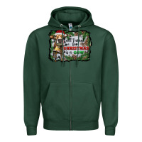 Sports Green all i want for christmas is a cow Zipper Hoodie - RanaPortraitStore