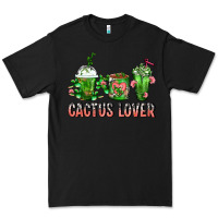 Black Cactus Lover Cactus Coffee Cups Premium Tee - FaDigitalArtStudio