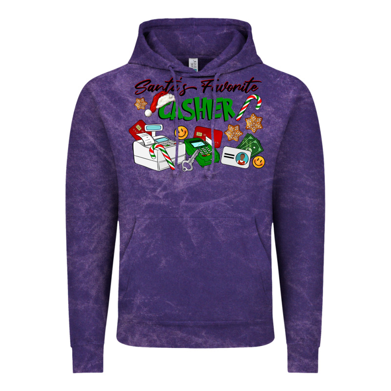 Santa's Favorite Cashier Vintage Hoodie by LillyAllenDesigns | Teevron