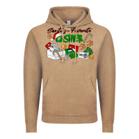 Vintage Coffee Santa's Favorite Cashier Vintage Hoodie - LillyAllenDesigns
