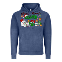 Vintage Denim Santa's Favorite Cashier Vintage Hoodie - LillyAllenDesigns