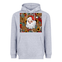 Heather Grey western santa claus Heavyweight Hoodie - Jasminsmagicworld