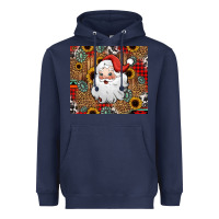 Navy western santa claus Heavyweight Hoodie - Jasminsmagicworld