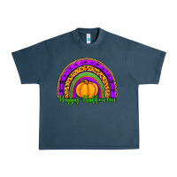 Midnight Navy happy halloween rainbow Urban Heavy Tee - Jasminsmagicworld