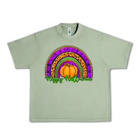 Oil Green happy halloween rainbow Urban Heavy Tee - Jasminsmagicworld