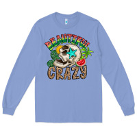 Colony Blue Beautiful Crazy Summer Long Sleeve Tee - CowhideDigitalArt