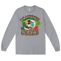 Heather Grey Beautiful Crazy Summer Long Sleeve Tee - CowhideDigitalArt