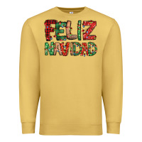 Antique Gold feliz navidad Spanish christmas Premium Sweatshirt - Jasminsmagicworld