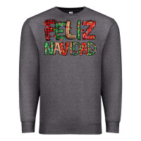 Charcoal Heather feliz navidad Spanish christmas Premium Sweatshirt - Jasminsmagicworld