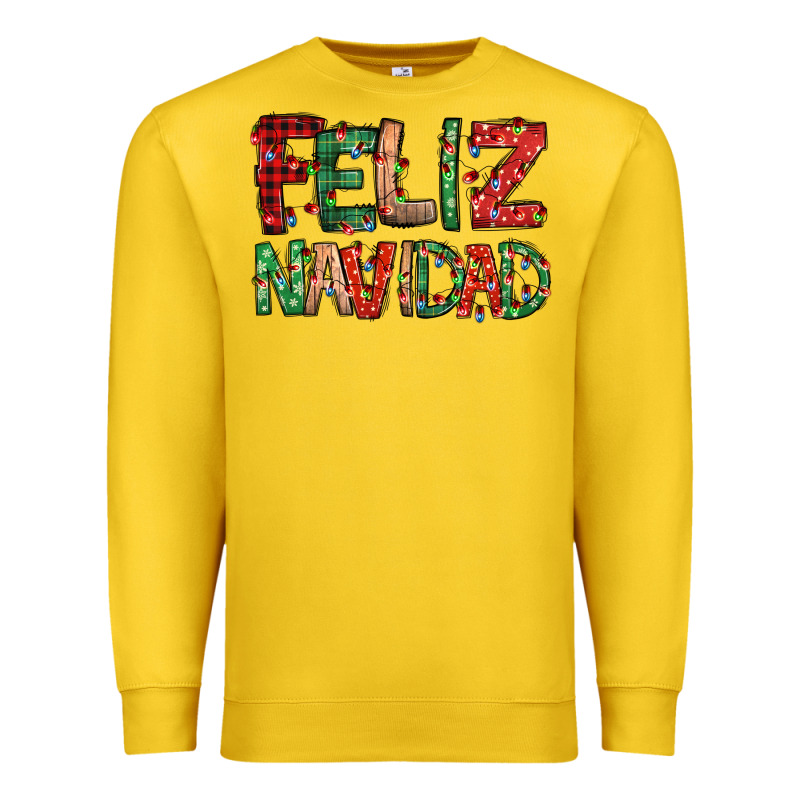 Feliz Navidad Spanish Christmas Premium Sweatshirt by Jasminsmagicworld | Teevron
