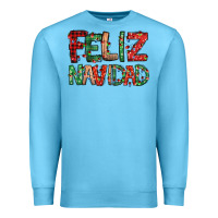 Ocean Blue feliz navidad Spanish christmas Premium Sweatshirt - Jasminsmagicworld