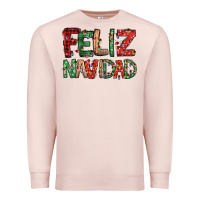 Pale Pink feliz navidad Spanish christmas Premium Sweatshirt - Jasminsmagicworld