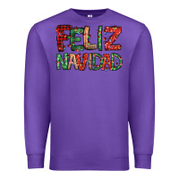 Purple feliz navidad Spanish christmas Premium Sweatshirt - Jasminsmagicworld