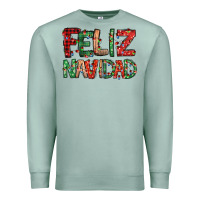 Seafoam feliz navidad Spanish christmas Premium Sweatshirt - Jasminsmagicworld