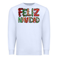White feliz navidad Spanish christmas Premium Sweatshirt - Jasminsmagicworld