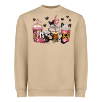 Mushroom cat mom coffee Heavyweight Sweatshirt - Jasminsmagicworld